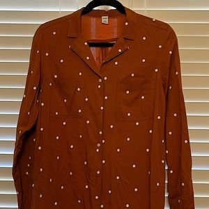 NWT Old Navy long sleeve blouse MED